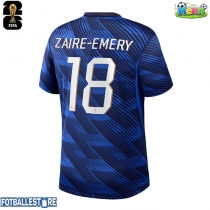 Frankrike Warren Zaire-Emery #18 Hjemmedrakt VM 2026 Kortermet